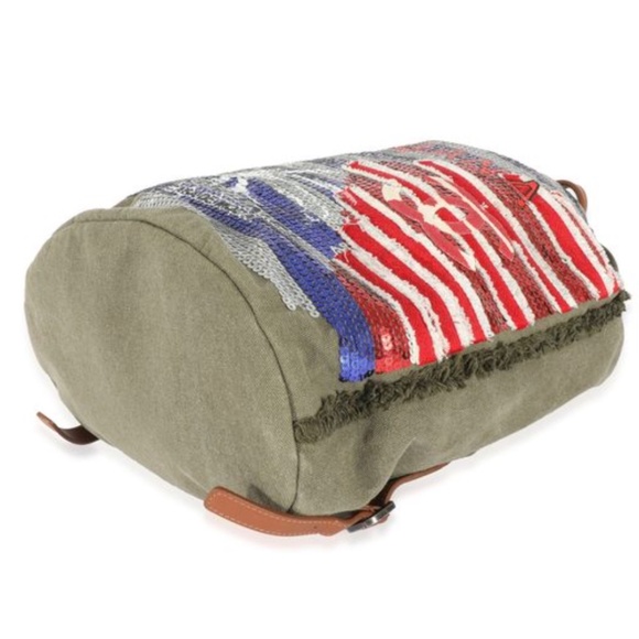 Chanel Green Sequin Canvas Cuba La Habana Backpack - Picture 6 of 8